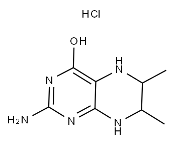 2-AMINO-6,7-DIMETHYL-4-HYDROXY-5,6,7,8-TETRAHYDROPTERIDINE MONOHYDROCHLORIDE Structure