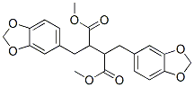 2,3-Bis[(1,3-benzodioxol-5-yl)methyl]butanedioic acid dimethyl ester Structure
