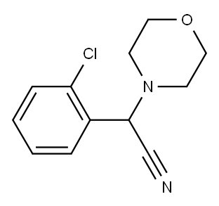 2-(M-CHLOROPHENYL)-2-MORPHOLINOACETONITRILE Structure