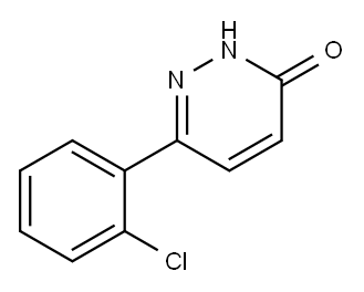 6-(2-Chlorophenyl)pyridazin-3(2H)-one 结构式