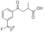 2-甲基-4-氧-4-[3-(三氟甲基)苯基]丁酸 结构式