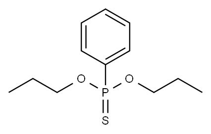 PHENYL-PHOSPHONOTHIOIC ACID DIPROPYL ESTER 结构式