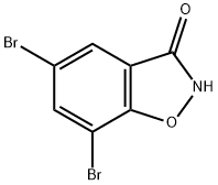 5,7-dibromobenzo[d]isoxazol-3-one 结构式