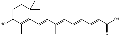 (2E,4E,6E,8E)-9-(3-hydroxy-2,6,6-trimethyl-1-cyclohexenyl)-3,7-dimethyl-nona-2,4,6,8-tetraenoic acid Structure
