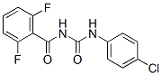 N-[(4-chlorophenyl)carbamoyl]-2,6-difluoro-benzamide 结构式