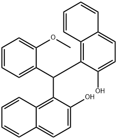 1-[(2-HYDROXY-1-NAPHTHYL)(2-METHOXYPHENYL)METHYL]-2-NAPHTHOL 结构式