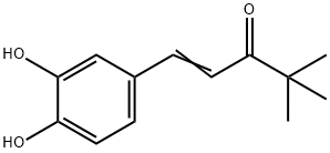 1-(3,4-Dihydroxyphenyl)-4,4-dimethyl-1-penten-3-one 结构式