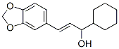 1-Cyclohexyl-3-(3,4-methylenedioxyphenyl)-2-propen-1-ol 结构式