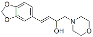 4-(3,4-Methylenedioxyphenyl)-1-morpholino-3-buten-2-ol 结构式
