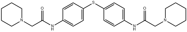 N,N'-[Thiobis(4,1-phenylene)]bis(1-piperidineacetamide) Structure