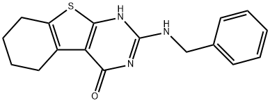 2-(苄基氨基)-5,6,7,8-四氢苯并[4,5]噻吩并[2,3-D]嘧啶-4(3H)-酮 结构式