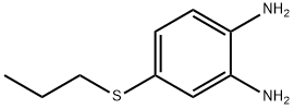 4-丙基硫代-1,2-亚苯基二胺 结构式
