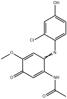 N-[6-[(2-chloro-4-hydroxyphenyl)imino]-4-methoxy-3-oxo-1,4-cyclohexadien-1-yl]acetamide|HC 黄 NO. 8