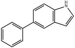 5-苯基-1H-吲哚 结构式