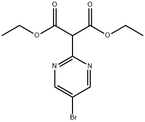 2-(5-BROMOPYRIMIDIN-2-YL)MALONIC ACID DIETHYL ESTER Structure