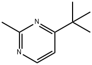 Pyrimidine, 4-(1,1-dimethylethyl)-2-methyl- (9CI) Structure