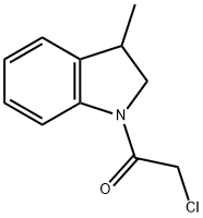 1H-Indole, 1-(chloroacetyl)-2,3-dihydro-3-methyl- (9CI) 结构式