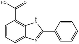 2-PHENYL-3H-BENZOIMIDAZOLE-4-CARBOXYLIC ACID, 66630-72-6, 结构式