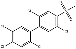 4-Methylsulfonyl-2,2',4',5,5'-pentachlorobiphenyl Structure