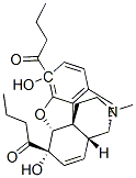3,6-dibutanoylmorphine Structure