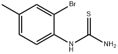 2-溴-4-甲基苯基硫脲, 66644-79-9, 结构式