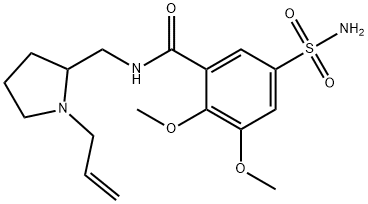 N-(1-Allyl-2-pyrrolidinyl)methyl-2,3-dimethoxy-5-sulfamoylbenzamide Structure