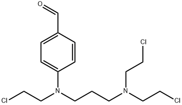 N,N,N'-Tri(beta-chloroethyl)-N'-(4-formylphenyl)-1,3-propylenediamine 结构式