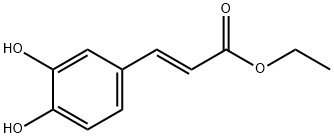 3,4-二羟基肉桂酸乙酯, 66648-50-8, 结构式
