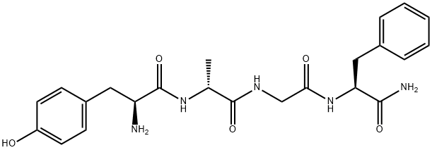 tyrosyl alanyl-glycyl-phenylalaninamide 结构式