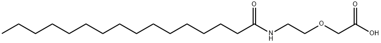 [2-[(1-oxohexadecyl)amino]ethoxy]acetic acid Structure
