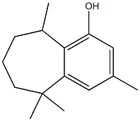 (+)-6,7,8,9-Tetrahydro-3,5,5,9-tetramethyl-5H-benzocyclohepten-1-ol Structure