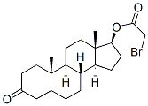 dihydrotestosterone 17-bromoacetate Structure