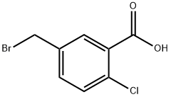 5-(溴甲基)-2-氯苯甲酸, 66658-57-9, 结构式