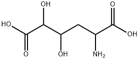 alpha-amino-gamma,delta-dihydroxyadipic acid Structure