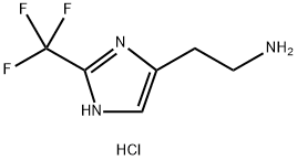 2-(2-TRIFLUOROMETHYLIMIDAZOL-4-YL)ETHYLAMINE 2HCL 结构式