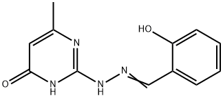6-methyl-2-[2-[(E)-(6-oxo-1-cyclohexa-2,4-dienylidene)methyl]hydraziny l]-1H-pyrimidin-4-one|化合物T9398