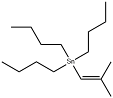 三丁基(2-甲基丙-1-烯)锡烷 结构式