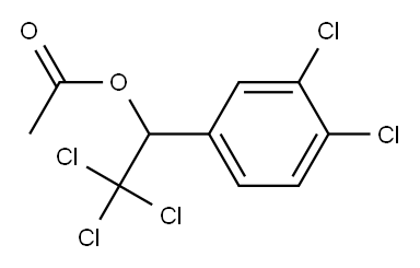 (+)-Acetic acid 2,2,2-trichloro-1-(3,4-dichlorophenyl)ethyl ester Structure