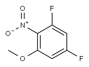 1,5-二氟-3-甲氧基-2-硝基苯, 66684-61-5, 结构式