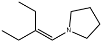 1-(2-Ethyl-1-butenyl)pyrrolidine 结构式