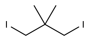 1,3-二碘-2,2-二甲基丙烷, 66688-49-1, 结构式