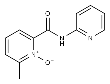 2-Methyl-6-(2-pyridylcarbamoyl)pyridine 1-oxide 结构式
