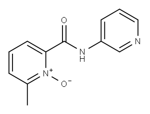 2-Methyl-6-(3-pyridylcarbamoyl)pyridine 1-oxide 结构式