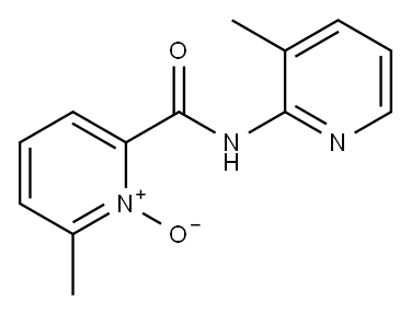 2-Methyl-6-(3-methyl-2-pyridylcarbamoyl)pyridine 1-oxide 结构式