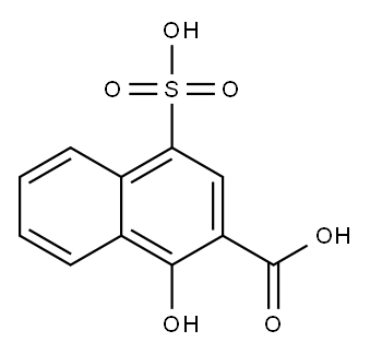 1-Hydroxy-4-sulfo-2-naphthoic acid 结构式