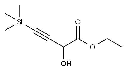 2-羟基-4-三甲基硅基-3-丁炔酸乙酯, 66697-09-4, 结构式