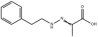 2-(phenylethylhydrazono)propionic acid 结构式