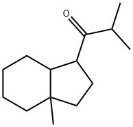 2-Methyl-1-(octahydro-3a-methyl-1H-inden-1-yl)-1-propanone 结构式