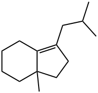 2,4,5,6,7,7a-Hexahydro-7a-methyl-3-(2-methylpropyl)-1H-indene 结构式