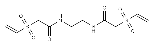 N,N’-1,3-亚丙基二[2-(乙烯基磺酰基)]乙酰胺 结构式